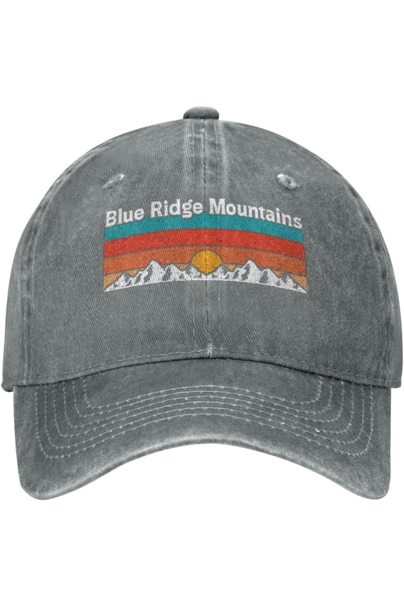Womens Baseball Cap Hiking Lovers Gift Athletic Caps for Women's Pickleball Cap Trendy Blue Ridge Mountains Lids Hat