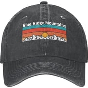 Womens Baseball Cap Hiking Lovers Gift Athletic Caps for Womens Pickleball Cap Trendy Blue Ridge Mountains Lids Hat