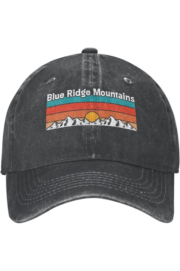 Womens Baseball Cap Hiking Lovers Gift Athletic Caps for Women's Pickleball Cap Trendy Blue Ridge Mountains Lids Hat