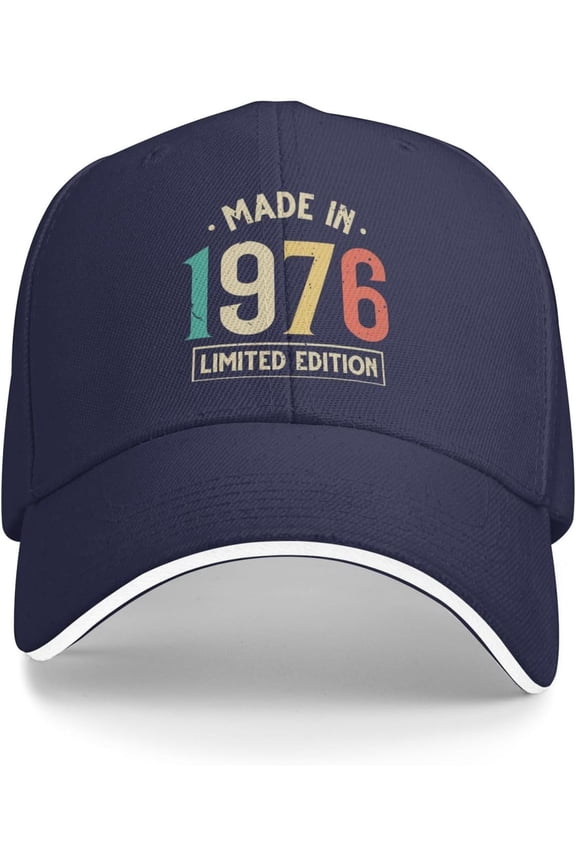 Womens Baseball Caps 49th Birthday Summer Hat for Women's Vintage 1976 Pickleball Hats