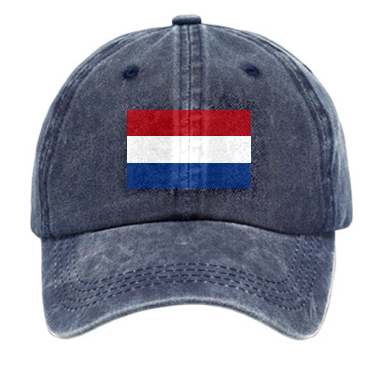 Womens Baseball Caps Adult Fashion Flag Print Hat Retro Casual Baseball