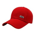 thumbnail image 1 of Womens Baseball Caps CQXIDFH Unisex Spring Summer Sunscreen Baseball Cap, Versatile Street Trend Casual Hat for Students Daily Outdoor Wear, Sun Hats (Red1, One Size), 1 of 2
