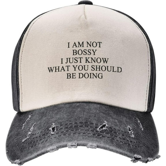 Womens Baseball Caps I Am Not Bossy I Just Know What You Should Be Doing Fashionable Hat for Women's Beach Baseball Hat