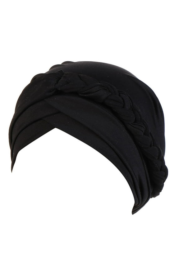 Womens Baseball Caps Women Solid Plait India Hat Muslim Ruffle Cancer Chemo Beanie Turban Wrap Cap Hats