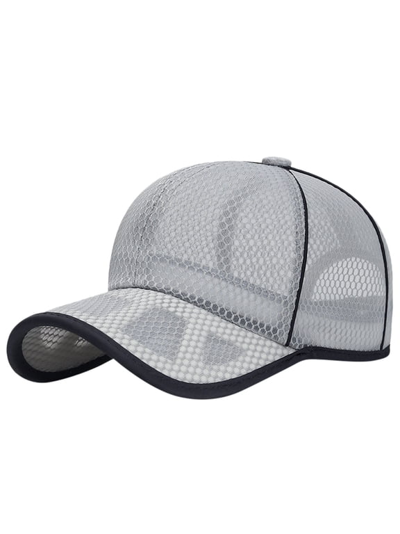 Womens Baseball Hat Soft Low Profile Dad Caps Vintage Baseball Cap Men's Unstructured Baseball Hats Cool Hat Hiking Fishing Hats Relaxed Fit Strapback Baseball Cap,Gray,One Size