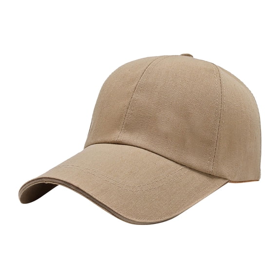 Womens Baseball Hats CQXIDFH Unisex Spring Summer Sunscreen Baseball Cap, Versatile Street Trend Casual Hat for Students Daily Outdoor Wear, Hair Accessories (Khaki, One Size)