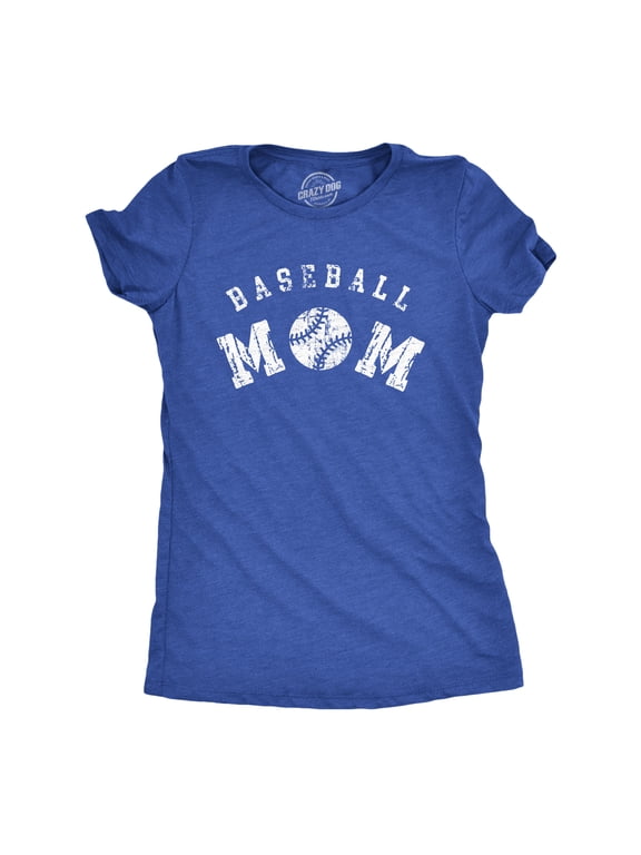 Womens Baseball Mom T Shirt Funny Cute Mother's Day Gift Base Ball Tee for Ladies Womens Graphic Tees