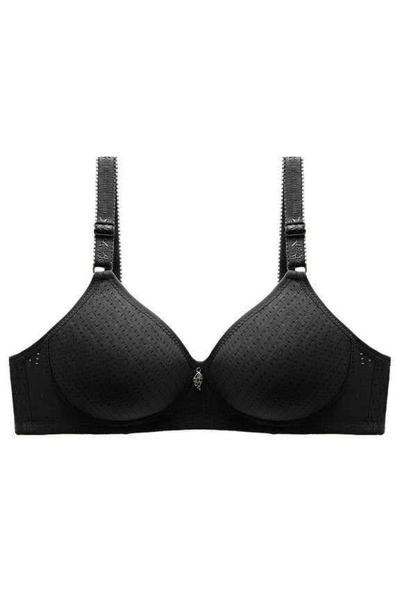 Womens Basic Bras Seamless Wireless Full Coverage Bra B Cup C Cup Padded Everyday Bras Push Up Balconette Bra