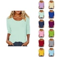 thumbnail image 1 of Womens Basic Casual V Neck Short Sleeve T-Shirts Comfortable Everyday Wear Soft Breathable Tee Spring Tops for Women Summer Tops Fashion Clothing Women Clothes, 1 of 5
