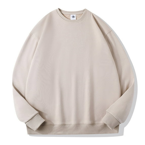 Womens Basic Sweatshirt 2024 Fall Clothes Preppy Tops Long Sleeve Casual Loose Fit Solid Crewneck Sweatshirt Pullover