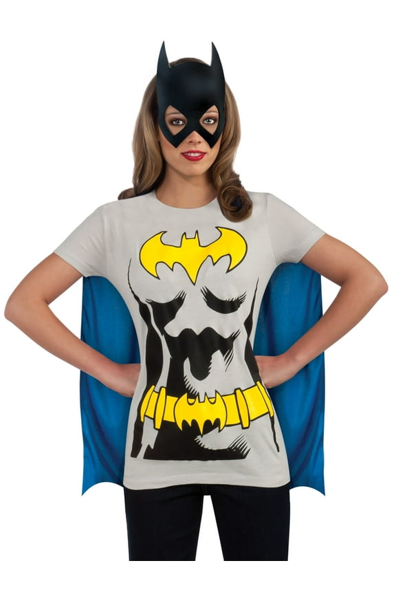 DC Comics Classic Batgirl T-Shirt Costume for Adults by Rubies, Women's Small