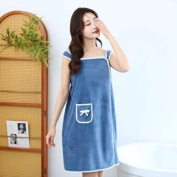 Womens Bath Towels Household Wearable Super Absorbent Bath Gown Towel Fast Drying Bathing Beach Spa Bathrobes Wash Clothing