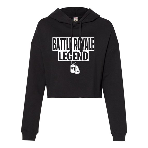 Womens Battle Royale Legend Cropped Hooded Sweatshirt