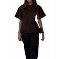 thumbnail image 1 of Womens Batwing Dolman Sleeve Summer Knit Top Ribbed Cinched Waist Black XXL, 1 of 9