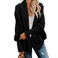 thumbnail image 1 of Womens Batwing Sleeve Oversized Sweater Cloak Cardigan Outwear, 1 of 2