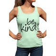 thumbnail image 1 of Womens Be Kind Heart Racerback Tank Top T-Shirt, 1 of 1