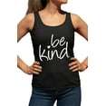 thumbnail image 1 of Womens Be Kind Heart Racerback Tank Top T-Shirt, 1 of 1