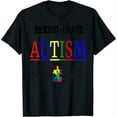 thumbnail image 1 of Womens Be Kind I have Autism T-Shirt Black, 1 of 5