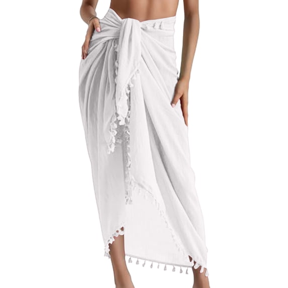 Womens Beach Cover Up Bikini Bathing Suit Swimsuit Swimwear Coverup Sarong Pareo Wraps Sky Blue One Size