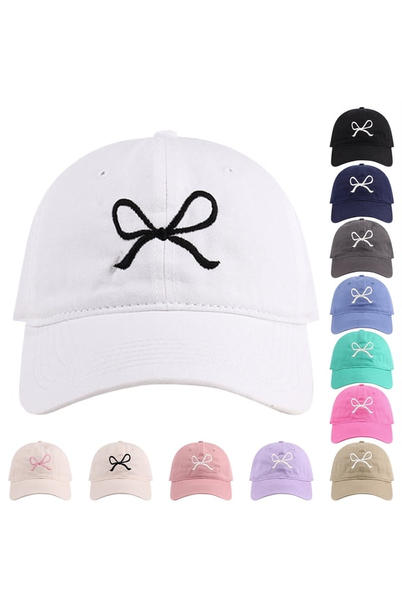 Womens Beach Hat Women Cute Bow Preppy Trucker Sun Cap Hiking Travel Beige One Size