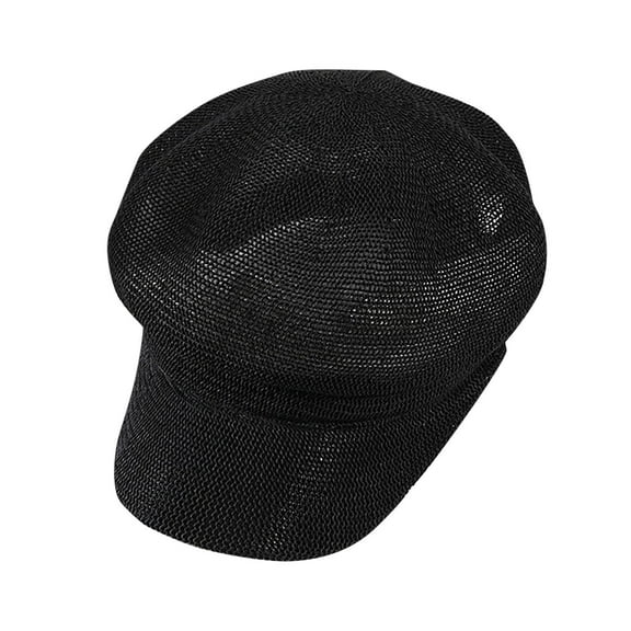 Women's Papyrus Balloon Hat Plain Peaked Hat Sun Hat Bread Flat Hat Newsboy Hat