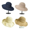 thumbnail image 1 of Womens Beach Sun Straw Hat UV UPF50 Travel Foldable Brim Summer UV Hat/Khaki, 1 of 8