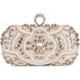 thumbnail image 1 of Womens Beaded Champagne Clutch Bag Fashion Diamond Rhinestone Clutch Evening Handbags Bridal Purse for Wedding Party (Gold), 1 of 7
