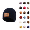 thumbnail image 1 of Womens Beanie "MAMA" Graphic Knit Hat Warm Soft Winter Beanies Cozy Casual Skull Cap with Letter Print for Cold Weather Travel and Daily Outings, 1 of 3
