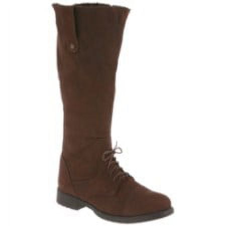 Womens Bearpaw Nia Lace Up Zipper Mid Calf Boots Chocolate Chocolate 9 US 40 EU Walmart