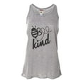 thumbnail image 1 of Womens Bee Kind Flowy Racerback Tank Top T-Shirt, 1 of 1