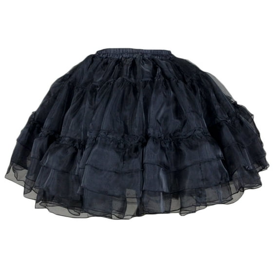 Womens Bell-Shaped Layered Tutu Skirt Lolita Tulle Short Petticoat Underskirt