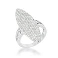 thumbnail image 1 of Womens Bella 2.3 CT Cubic Zirconia Rhodium Contemporary Cocktail Ring - Size 7, 1 of 1