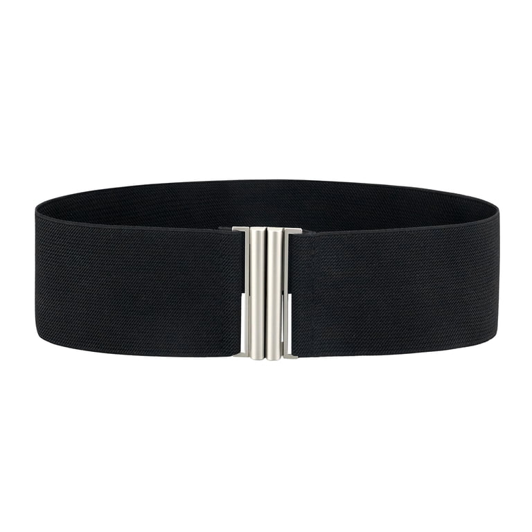 Unbranded black elastic belt XL Unbranded Womens Black Wide Elastic Belt | eBay main image 4