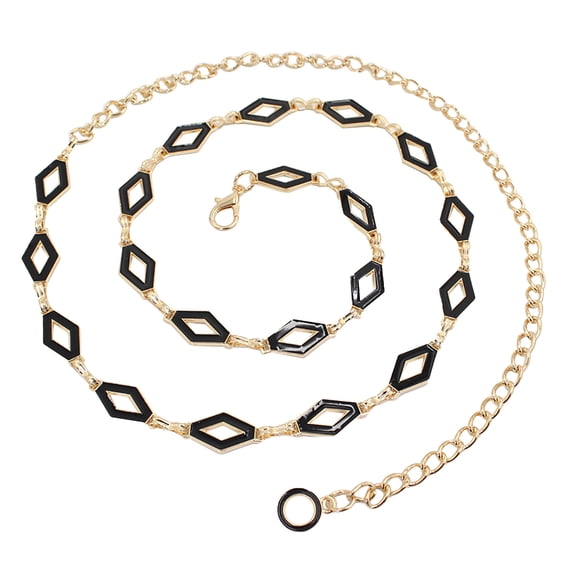 Womens Belts Elegant Decorative Waist Chain Layering Adjustable Assortment Pearl Metal Bead Multi-Design for Daily and Event Outfits