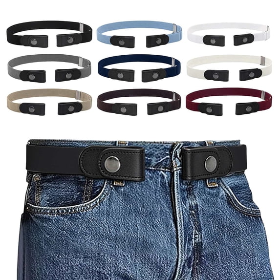 Womens Belts qinhaie Fashion Buckle-Free Elastic Belts Women's Waist Belt, Comfort Invisible Adjustable No Buckle Elastic Belt for Jeans Pants