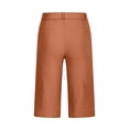 thumbnail image 1 of Womens Bermuda Shorts Golf Short Pull On 7 Inch Inseam Jorts Mid Rise Stretch With Pockets Khaki Utility Comfort Hiking Brown M, 1 of 9