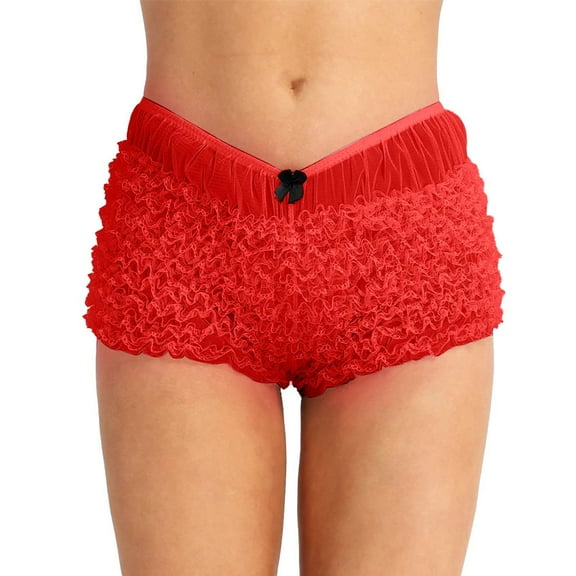 Womens Bermuda Shorts Lace Mini Skirt Low Rise Micro Skirt Asymmetrical Ruffle Hem Flared Lingerie Skirts Casual Summer Jean Shorts S-XL