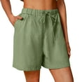 thumbnail image 1 of Womens Bermuda Shorts Lounge Athletic Shorts Loose Running Shorts Casual Long Yoga Shorts with Pockets Green, 1 of 5