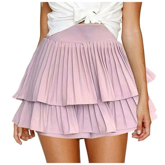 Womens Bermuda Shorts Skate Skirt Mini Wrap Skirt Beach Flowing Linen Cotton High Waist Summer Baggy Dressy Casual Womens Jorts S-XL