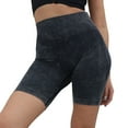 thumbnail image 1 of Womens Bermuda Shorts Water Washed Scrub Pants Seamless Peach Lifting Jogging Fitness Yoga Pants Loose High Waisted Short S-L, 1 of 5