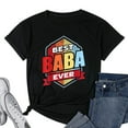 thumbnail image 1 of Womens Best Baba Turkish Baba Persian Arabic Father Dad T-Shirt Black Small, 1 of 5