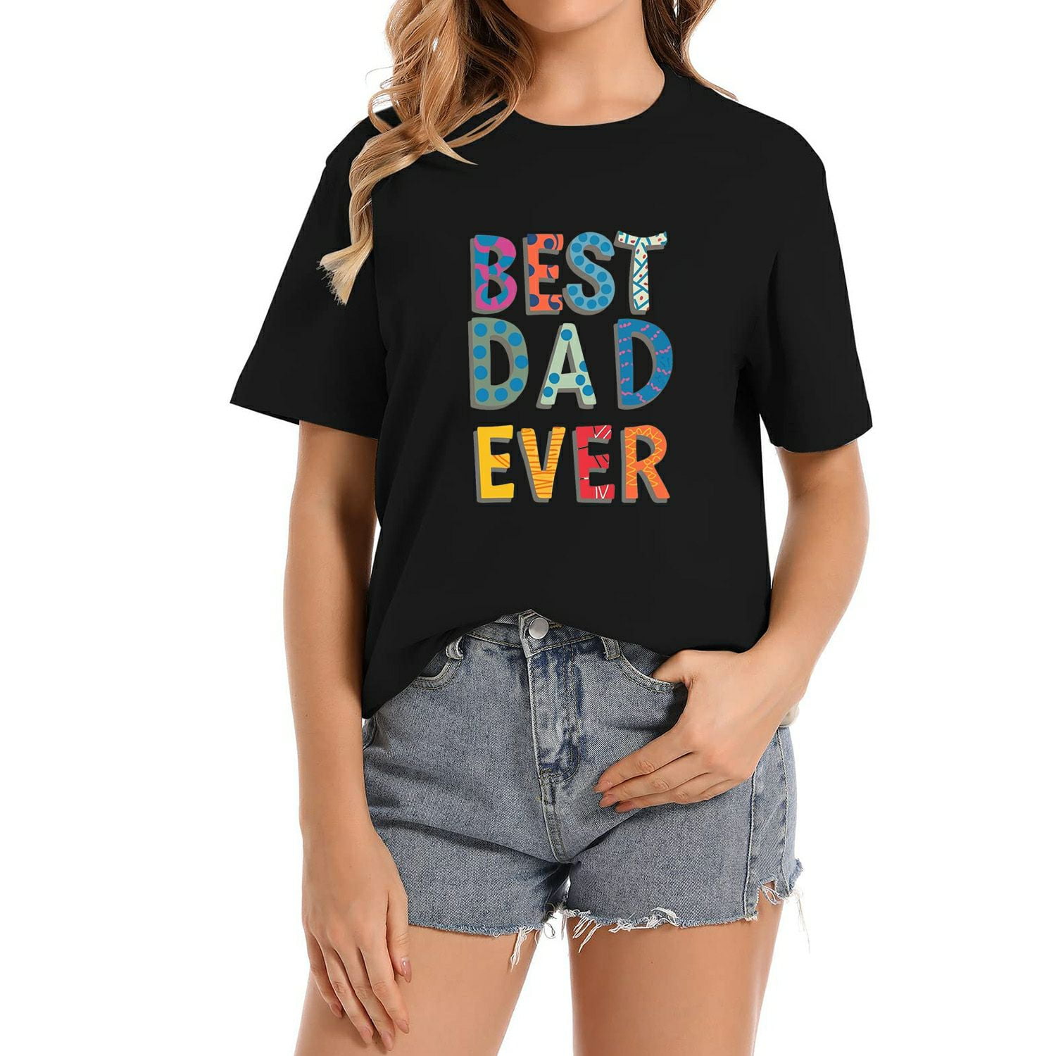 Womens Best Dog Dad Ever American Flag Gift For Best Father Vintage