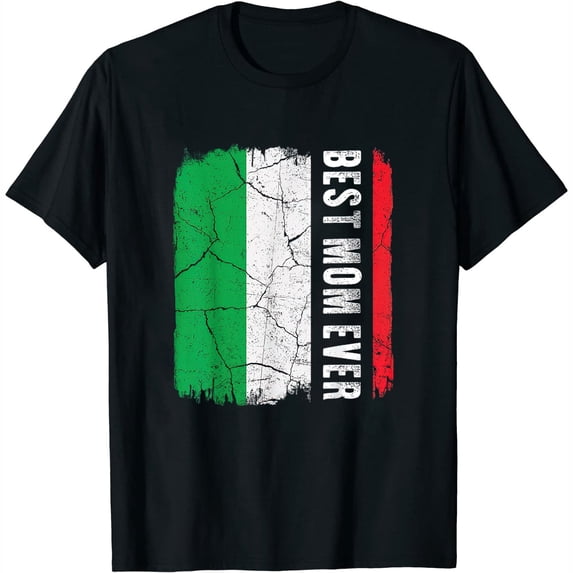 Womens Best Italian Mom Ever Italy Flag Mother'S Day T-Shirt