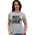 thumbnail image 1 of Womens Best Mom Ever #1 Mom World's Best Mom Mother's Day Deluxe Soft T-Shirt, 1 of 1