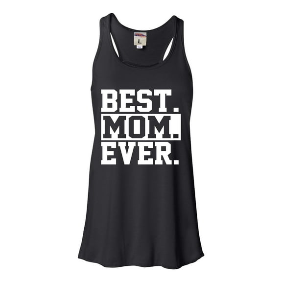 Womens Best Mom Ever #1 Mom World's Best Mom Mother's Day Flowy Racerback Tank Top T-Shirt