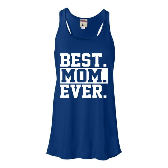 Womens Best Mom Ever #1 Mom World's Best Mom Mother's Day Flowy Racerback Tank Top T-Shirt