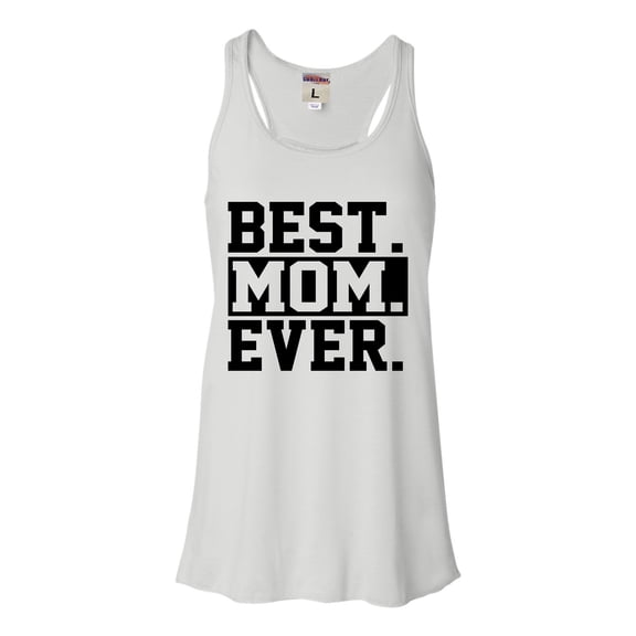 Womens Best Mom Ever #1 Mom World's Best Mom Mother's Day Flowy Racerback Tank Top T-Shirt