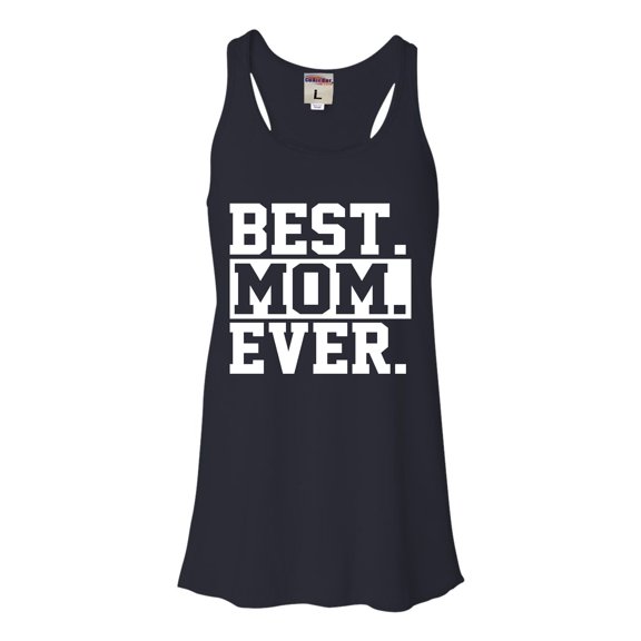 Womens Best Mom Ever #1 Mom World's Best Mom Mother's Day Flowy Racerback Tank Top T-Shirt