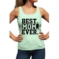 thumbnail image 1 of Womens Best Mom Ever #1 Mom World's Best Mom Mother's Day Racerback Tank Top T-Shirt, 1 of 1
