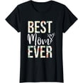 thumbnail image 1 of Womens Best Mom Ever Floral Mother's Day Gift Happy Mother's Day T-Shirt, 1 of 4